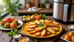découvrez les meilleures recettes de snacks rapides à l'airfryer pour des en-cas savoureux et croustillants en un rien de temps. idéal pour les gourmands pressés, ces recettes vous permettront de préparer des délices sains et faciles à partager!